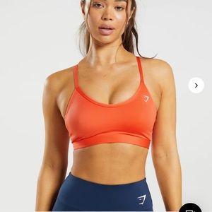 Gymshark V Neck Sports Bra - Papaya Orange